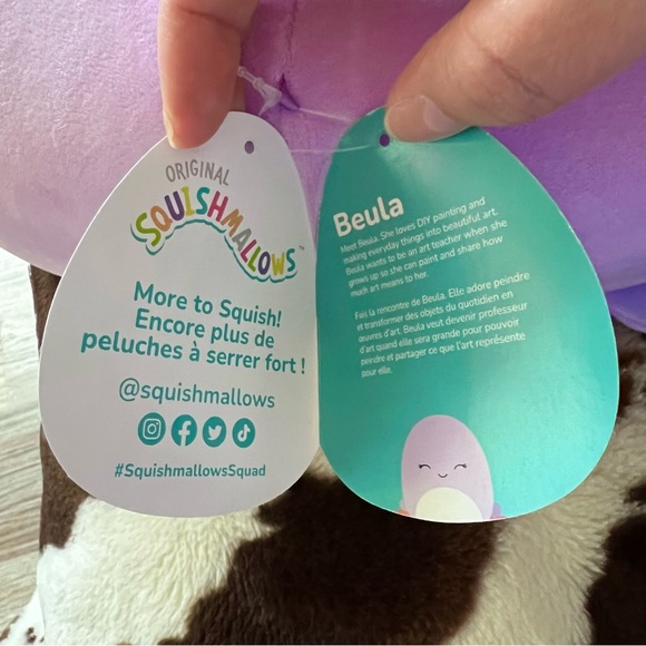 NWT - Squishmallows 24-Inch Beula Octopus - Medium Ultrasoft Plush Pet Bed - - Picture 7 of 13